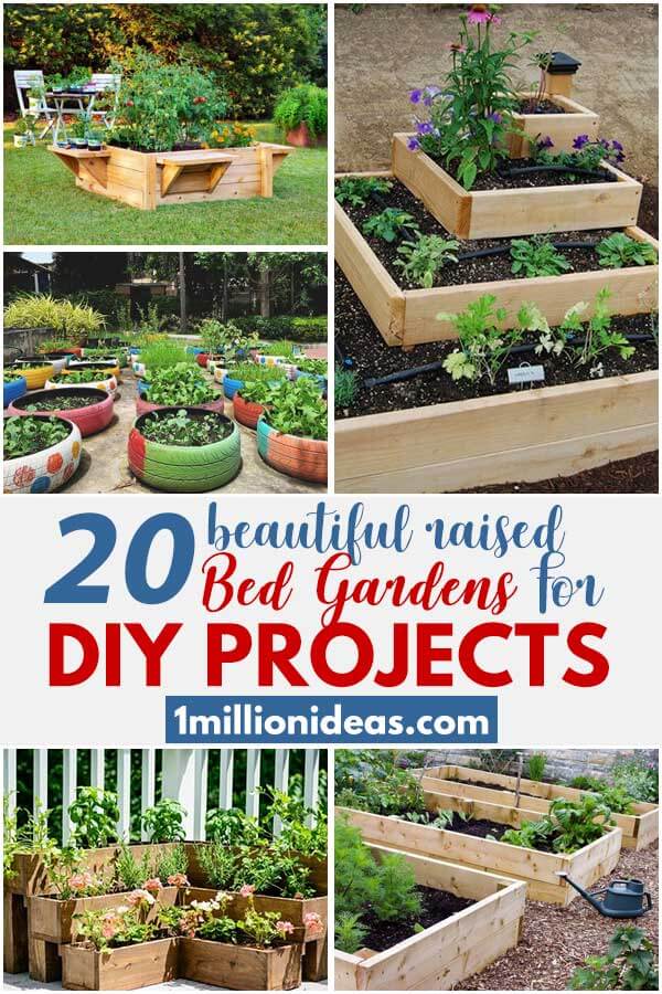 20 Beautiful Raised Bed Gardens For DIY Projects