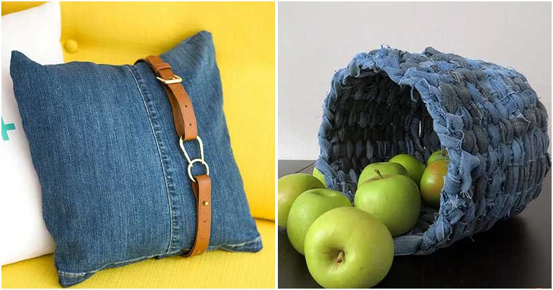 28 Clever Designs Made From Old Denim Jeans