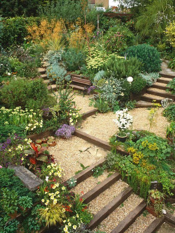 Easy And Cheap Garden Stair Ideas Vhomeandgarden Com