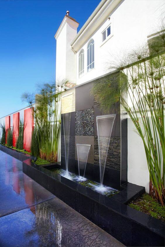 25 Astound Garden Wall Water Feature Ideas - 201