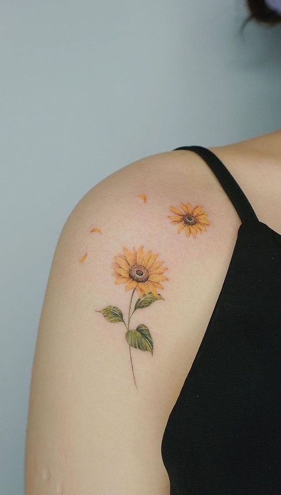 28 Attractive Sunflower Tattoo Ideas You'll Want Forever - 191