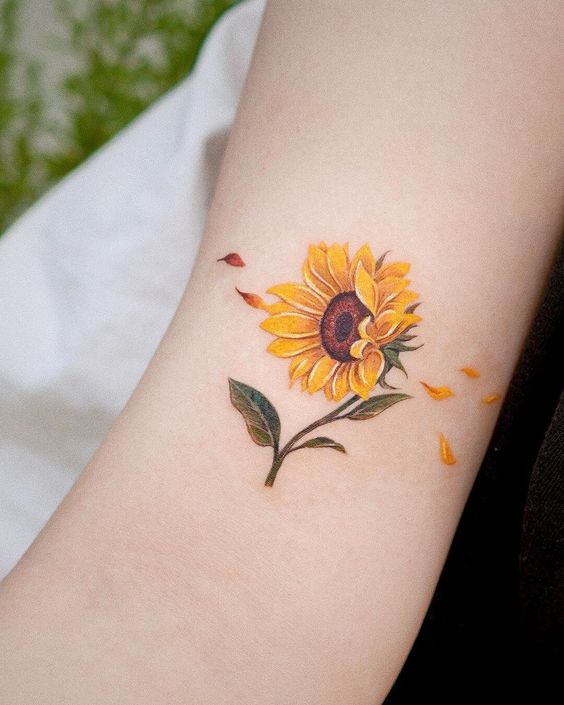 28 Attractive Sunflower Tattoo Ideas You'll Want Forever - 195