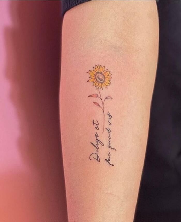 28 Attractive Sunflower Tattoo Ideas You'll Want Forever - 215