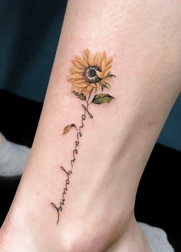 28 Attractive Sunflower Tattoo Ideas You'll Want Forever - 221