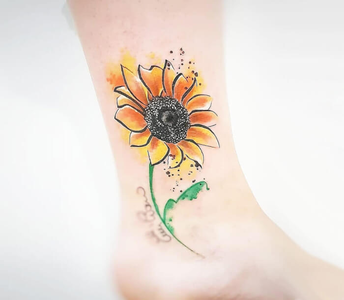 28 Attractive Sunflower Tattoo Ideas You'll Want Forever - 225
