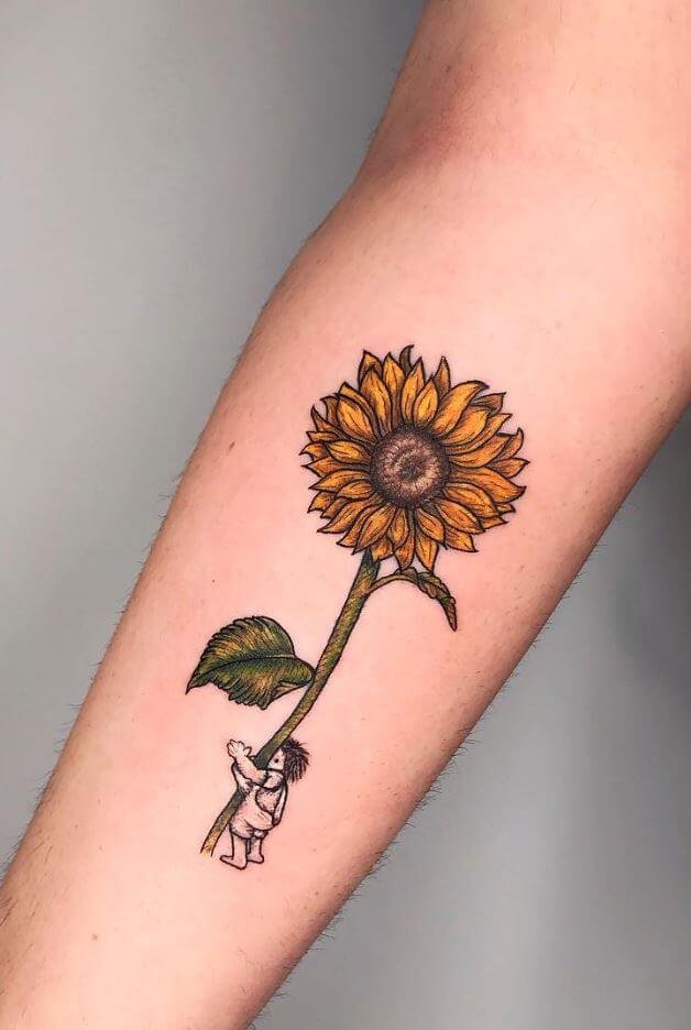 28 Attractive Sunflower Tattoo Ideas You'll Want Forever - 227