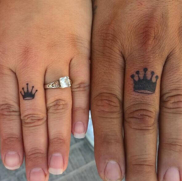 Top 35 Unique King And Queen Crown Tattoo Designs For Couples To Try - 237
