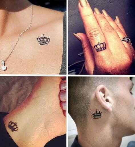 Top 35 Unique King And Queen Crown Tattoo Designs For Couples To Try - 211