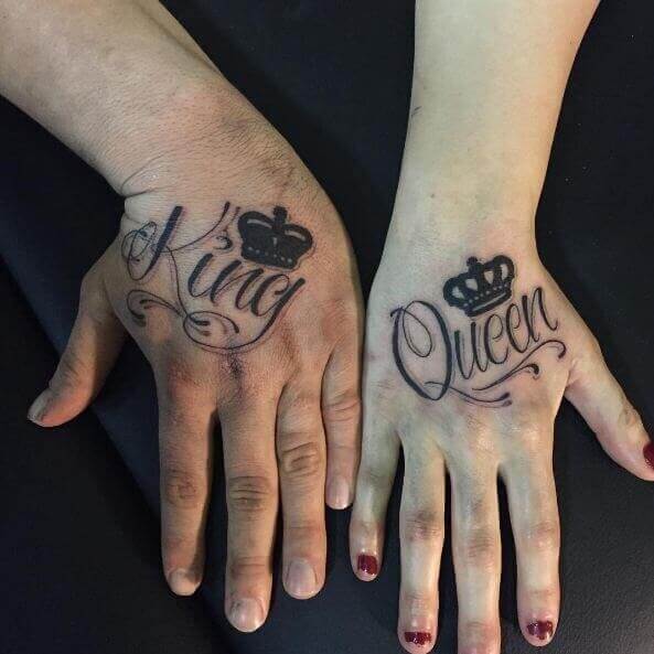 Top 35 Unique King And Queen Crown Tattoo Designs For Couples To Try - 217
