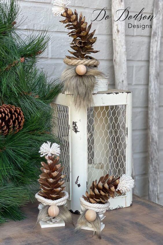 27 Lovely Pine Cones Crafts for Decorating Your Home - 219