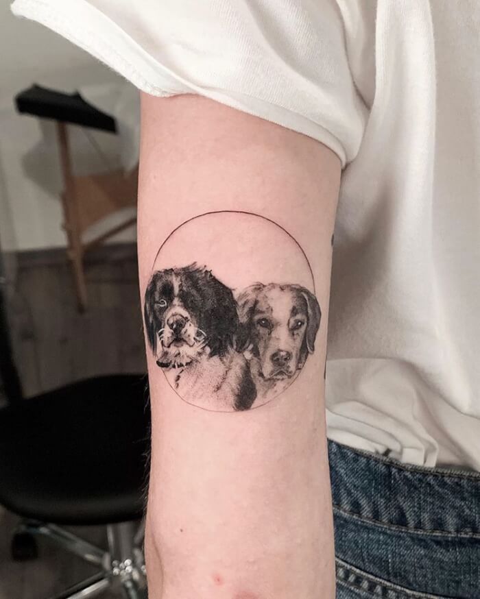 Carry Your "Bark Friends" Everywhere With 30 Adorable Tattoo Designs - 205