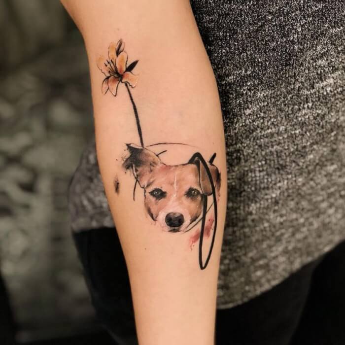 Carry Your "Bark Friends" Everywhere With 30 Adorable Tattoo Designs - 217
