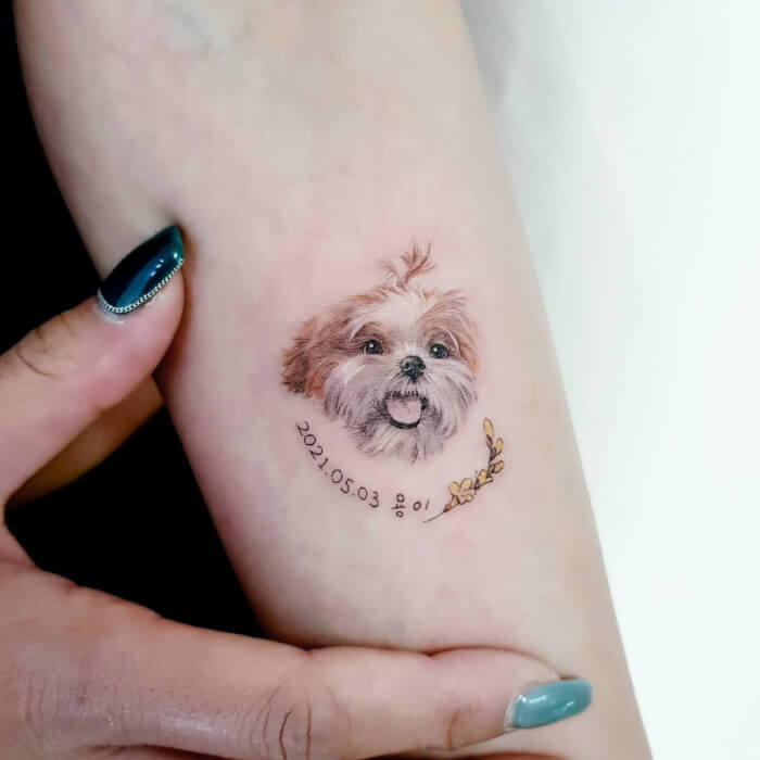 Carry Your "Bark Friends" Everywhere With 30 Adorable Tattoo Designs - 223