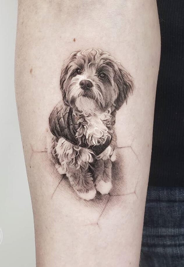 Carry Your "Bark Friends" Everywhere With 30 Adorable Tattoo Designs - 189