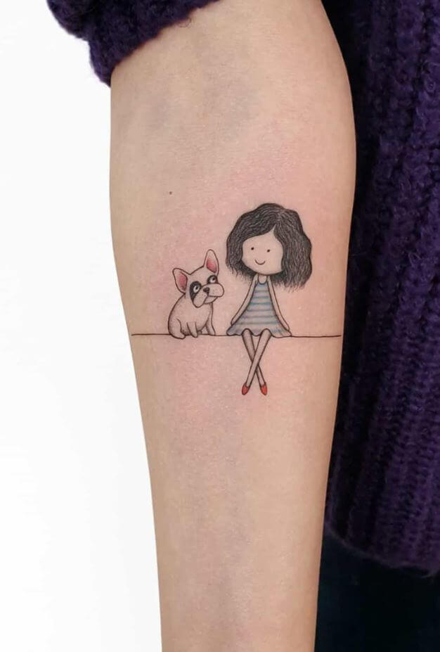 Carry Your "Bark Friends" Everywhere With 30 Adorable Tattoo Designs - 191