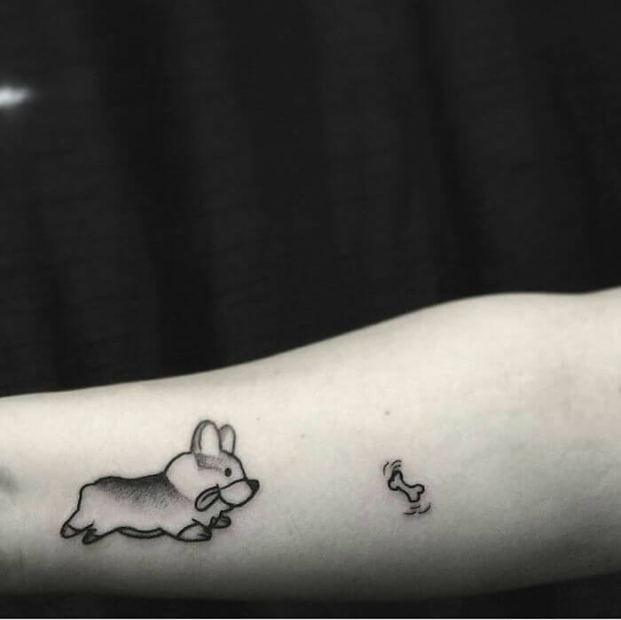 Carry Your "Bark Friends" Everywhere With 30 Adorable Tattoo Designs - 193