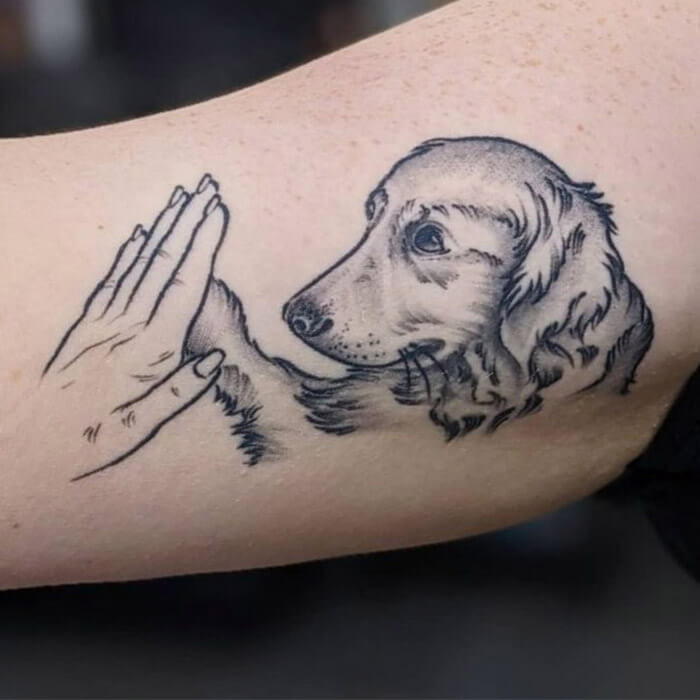 Carry Your "Bark Friends" Everywhere With 30 Adorable Tattoo Designs - 195