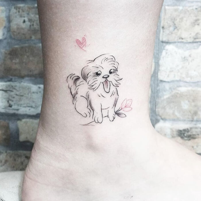 Carry Your "Bark Friends" Everywhere With 30 Adorable Tattoo Designs - 197