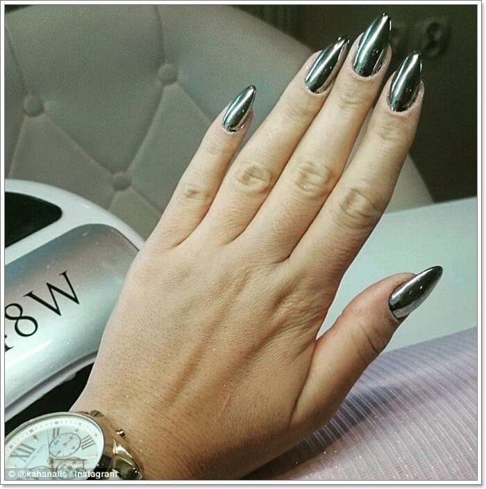 Top 20 Chrome Nail Designs That Are All Over Instagram Feed - 147