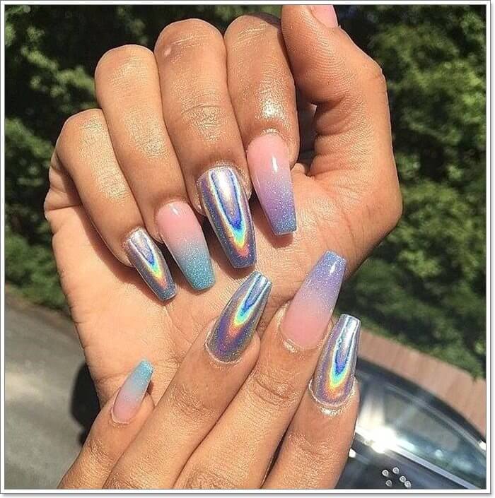 Top 20 Chrome Nail Designs That Are All Over Instagram Feed - 129