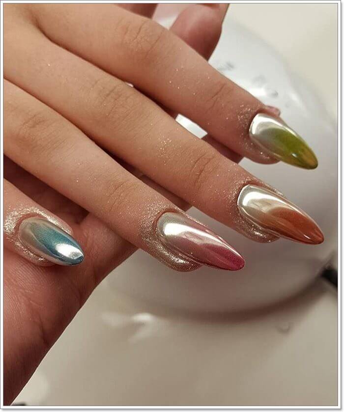 Top 20 Chrome Nail Designs That Are All Over Instagram Feed - 131