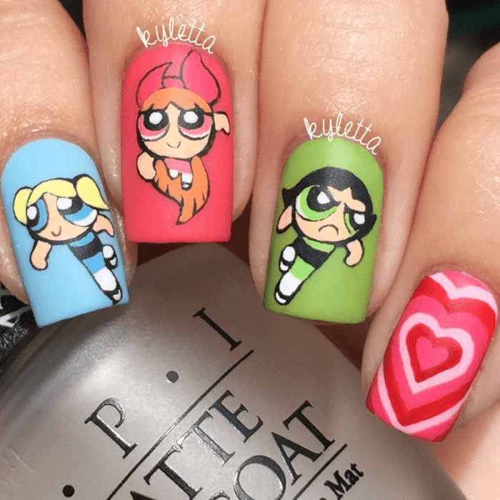 20+ Cartoon Nails That Will Bring You Back To Your Childhood - 175