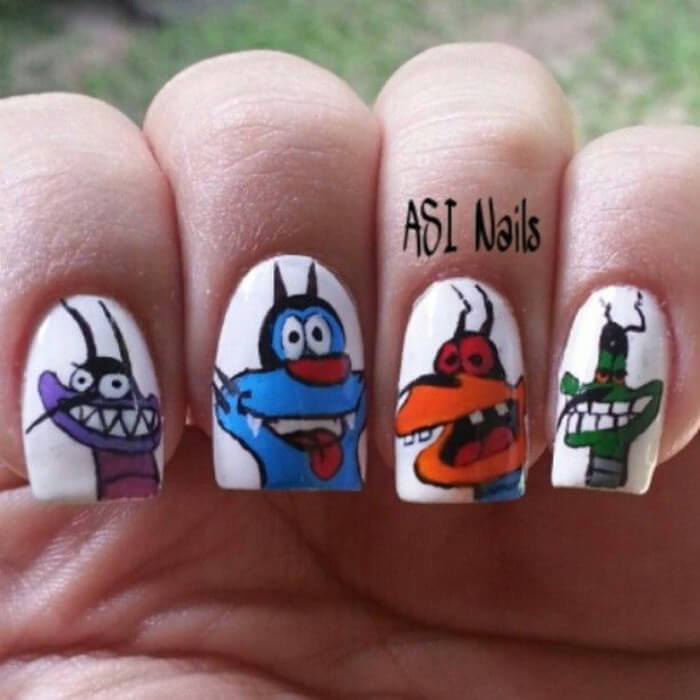 20+ Cartoon Nails That Will Bring You Back To Your Childhood - 177