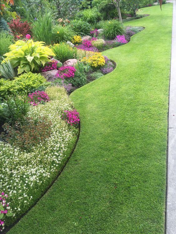 20 Garden Lawn Edging Ideas - 139