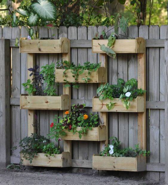 20 Beautiful DIY Fence Planter Ideas