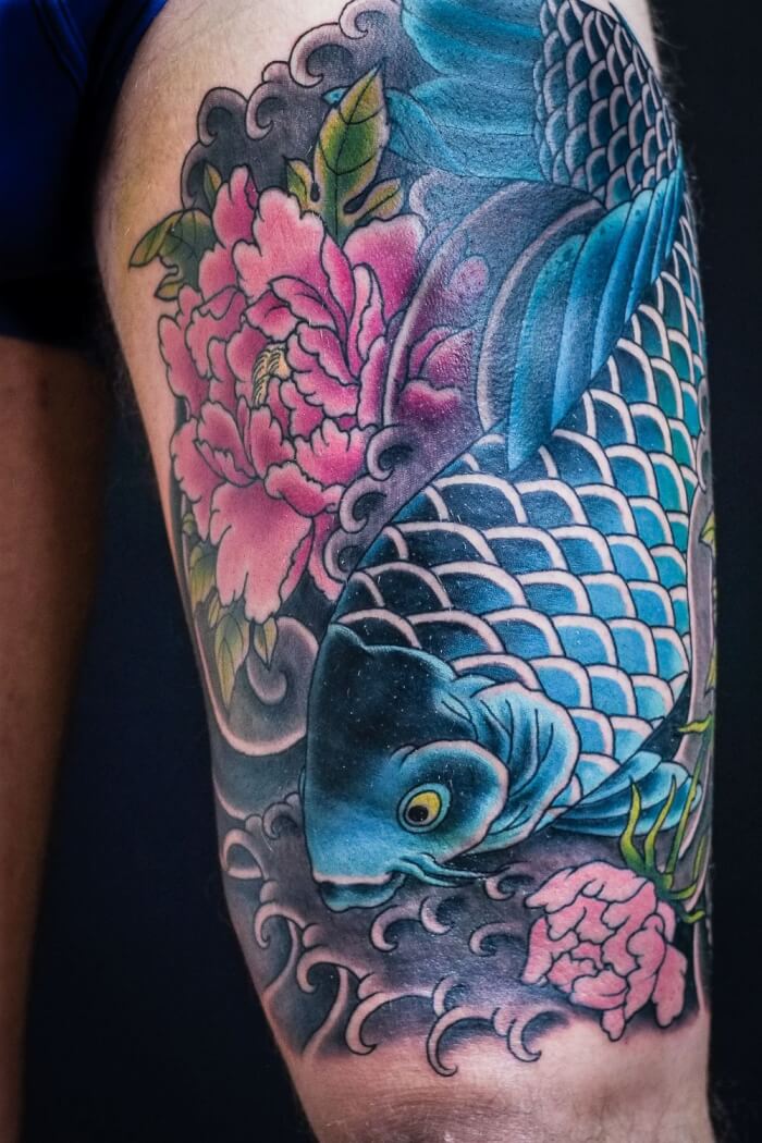 Blue Koi Fish 