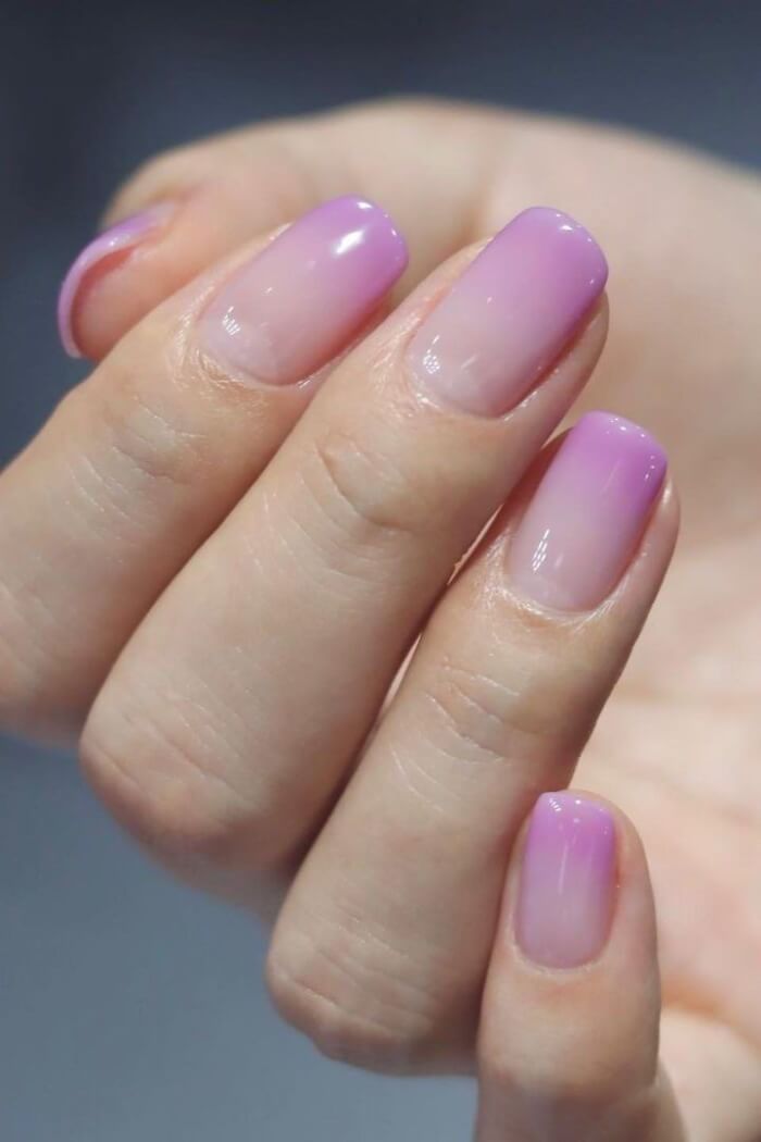 Purple ombre nail design