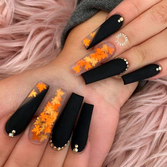 Black Fall Nails