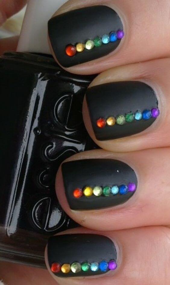 Black Pride Nails