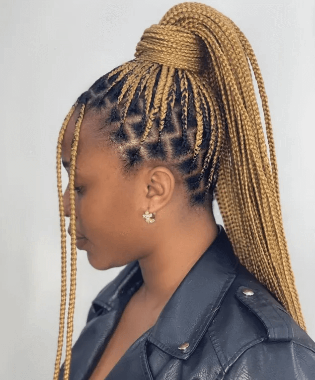 Ponytail Knotless Braids