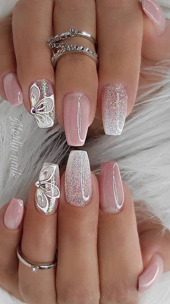 Glitter Ombre Nails