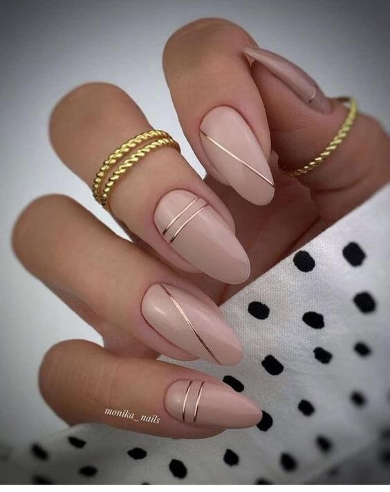 Beige Ombre Nails