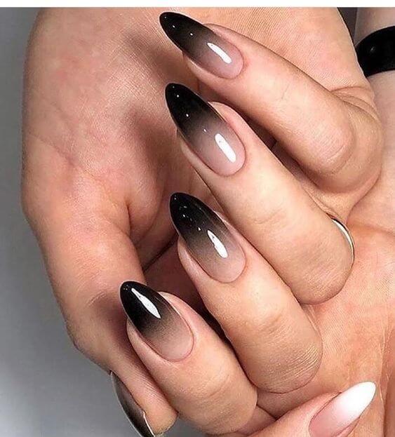 Black Ombre Nails