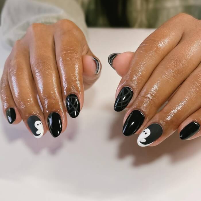 Black Ghost Nails