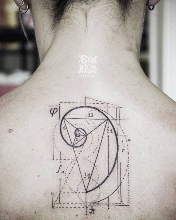 Spirale Fibonacci Tattoo