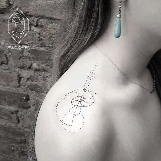 Fibonacci Tattoo Shoulder
