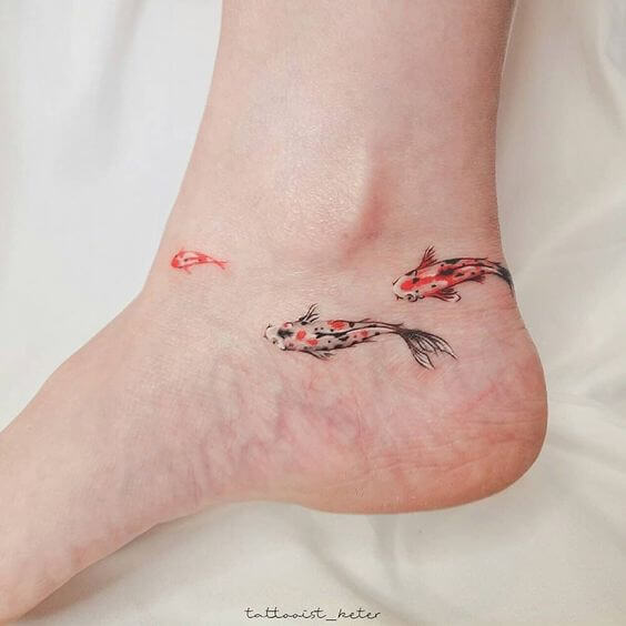 Koi Tattoo Leg