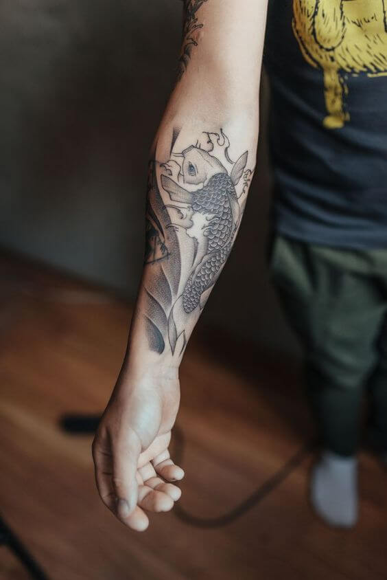 Koi Tattoo Half Sleeve