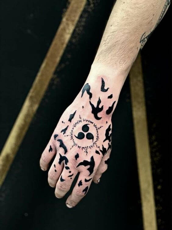 Anime Hand Tattoo