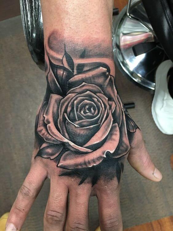 Rose Hand Tattoo