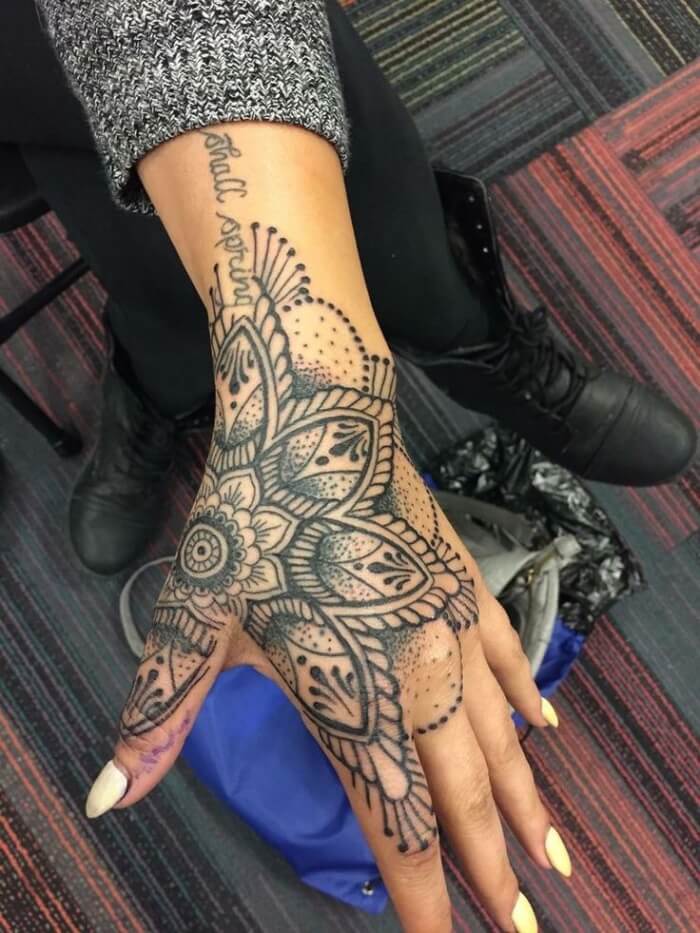 Mandala Hand Tattoos