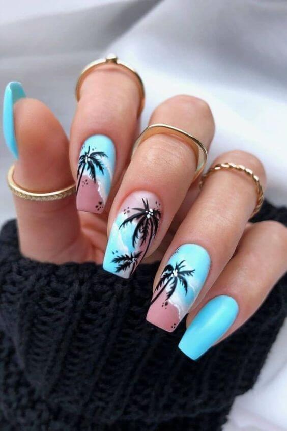 Summer Beach Nails