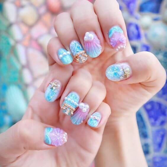 Cute Beach Nails
