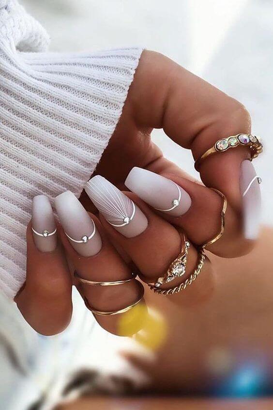 Simple Beach Nails