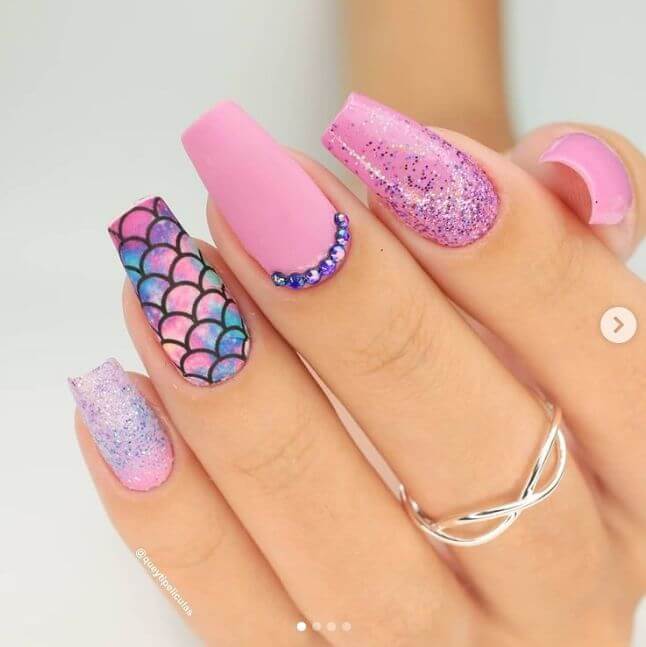Pink Beach Nails
