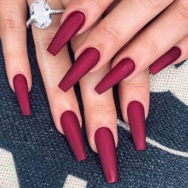 20 Catchy Red Nails That You Can Rock Year-Round